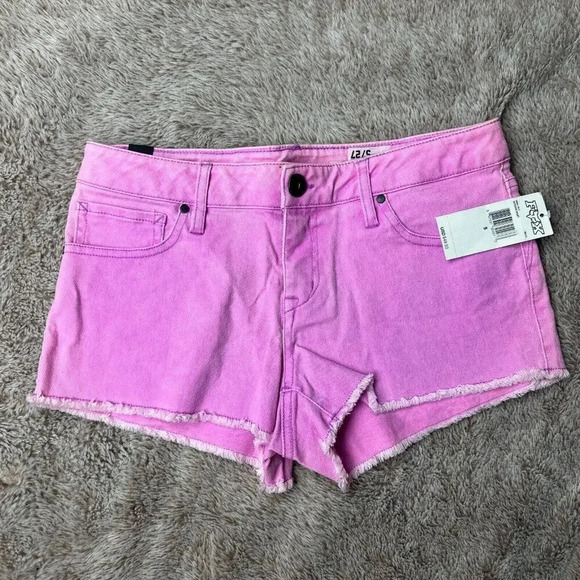 Fox Women's Outshine Cutoff Shorts Stretch Neon Lilac MSRP $49.50 Ne - Picture 16 of 16
